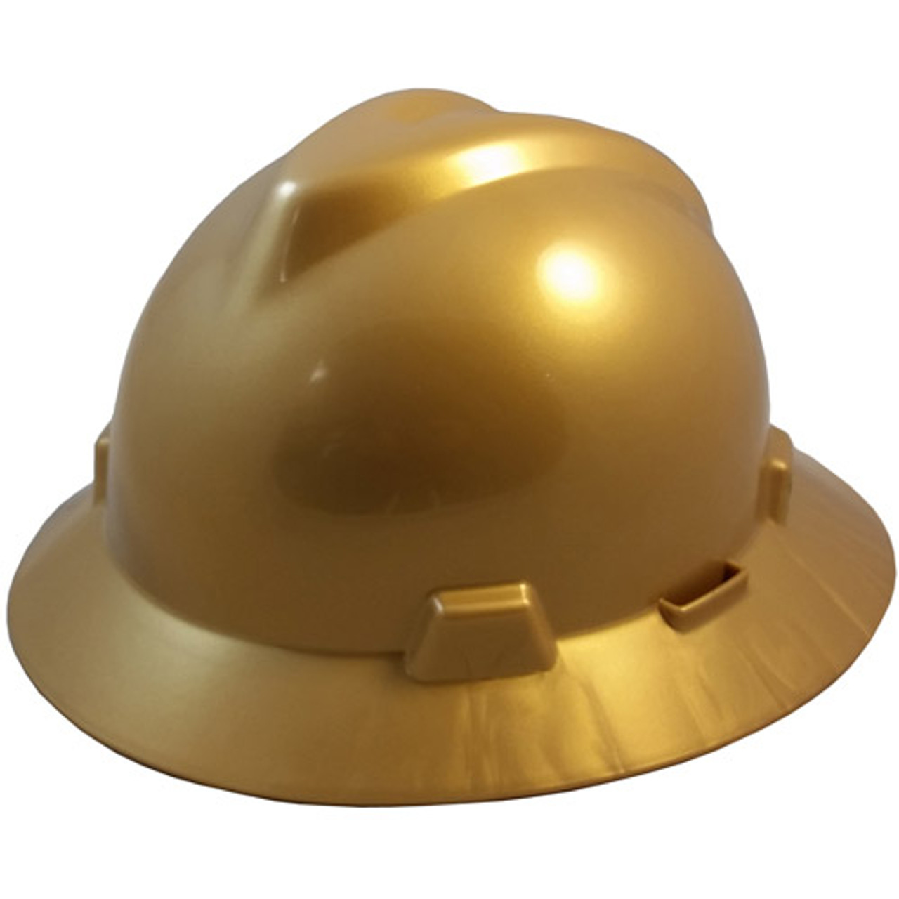 White Suspension MSA V-Guard Cap Style Hard Hat with Pin Lock Staz-On