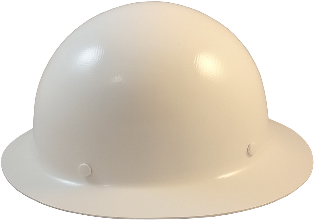 MSA 454665 SKULLGARD Full Brim Hardhats with STAZ ON Liners White