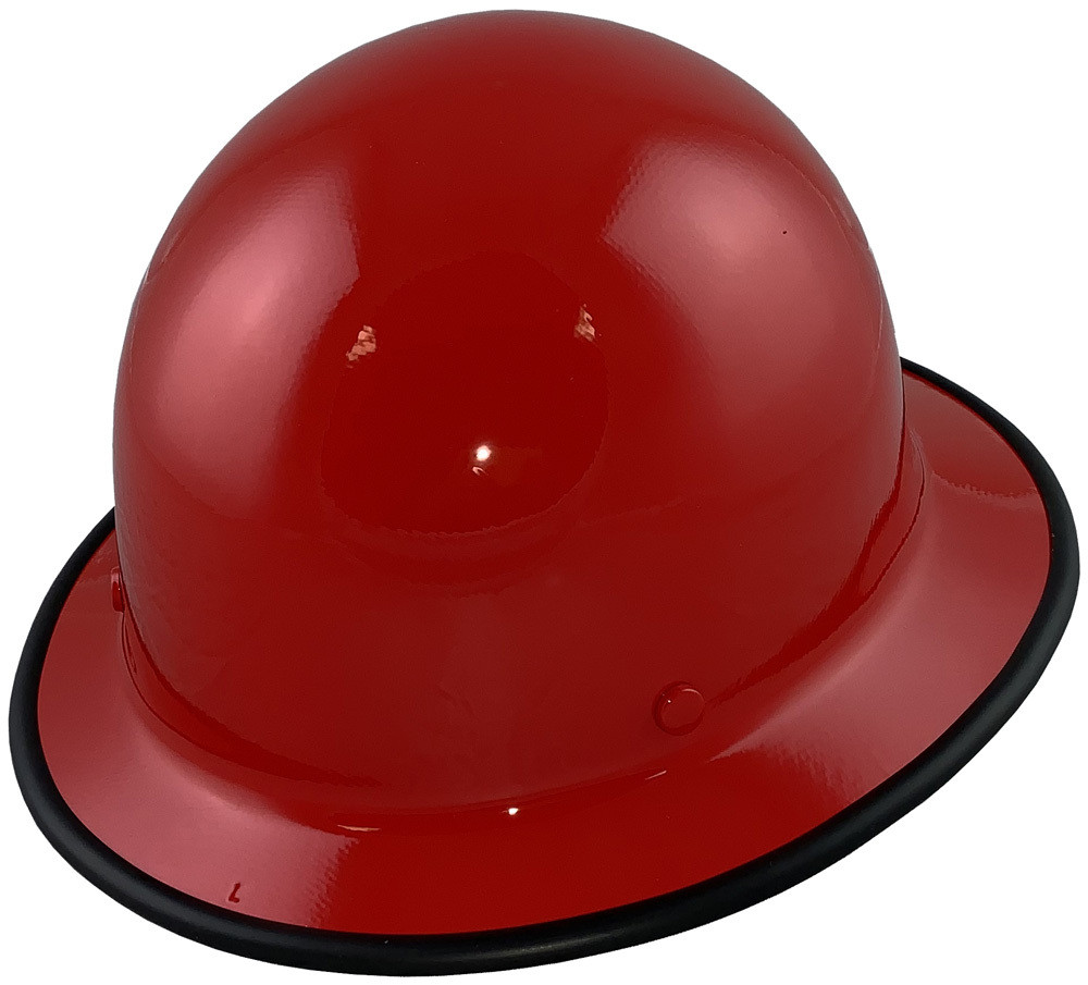 MSA Skullgard Full Brim Hard Hat with FasTrac III Ratchet Liner Red