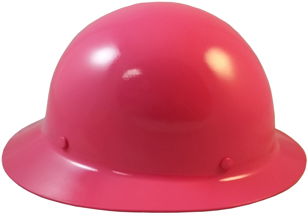 MSA Skullgard Full Brim Hard Hat with FasTrac III Ratchet Liner Hot