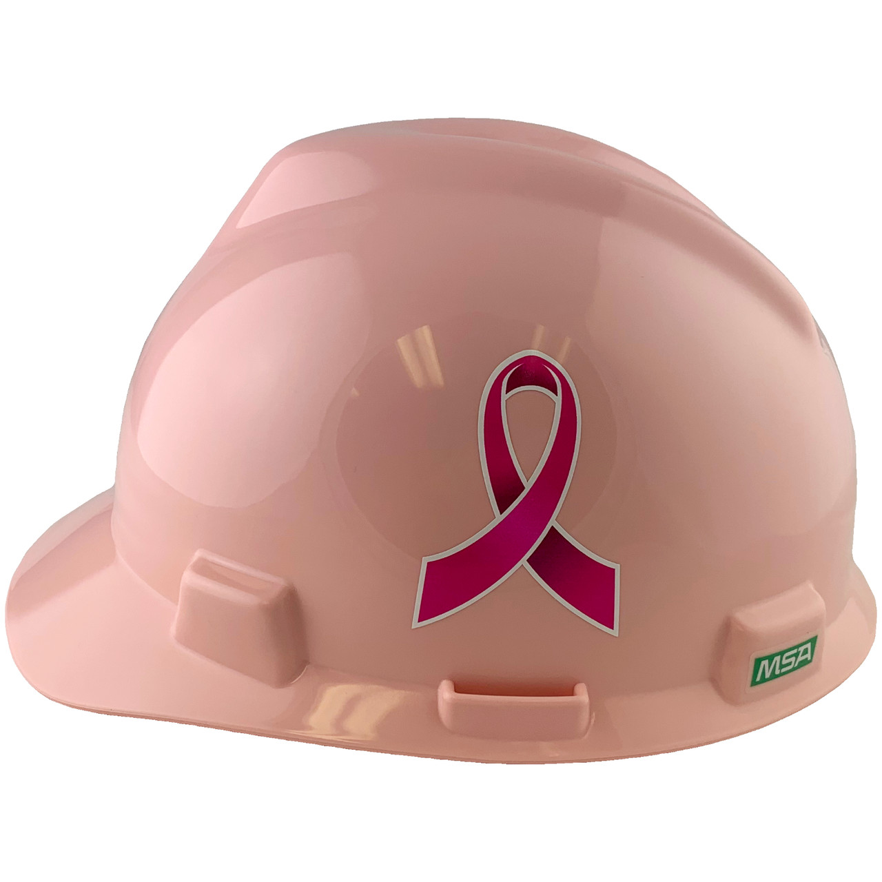 Breast Cancer Awareness Ribbons MSA #495862-BC V-Gard Cap Style Safety ...