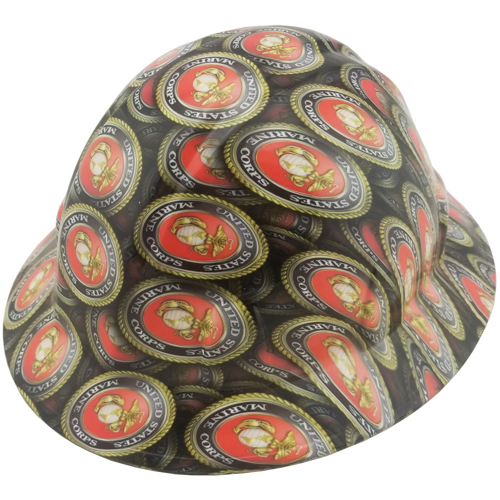 Hydro Dipped Hard Hats Full Brim 