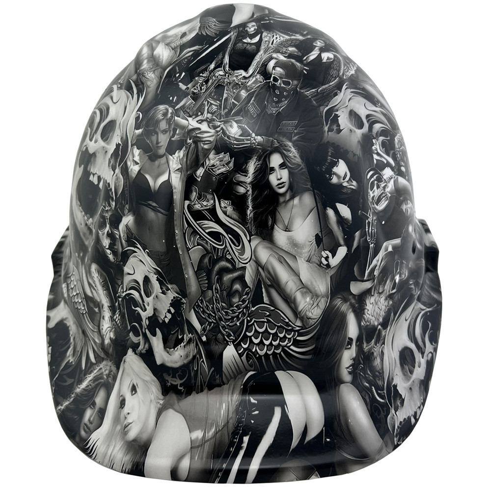 Ghost Riders Girls Design Hydrographic CAP STYLE Hardhats - Ratchet ...