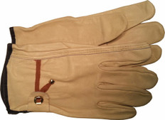 Westchester Cowhide Leather Driver Work Safety Gloves with Ball/Tape Pull Strap