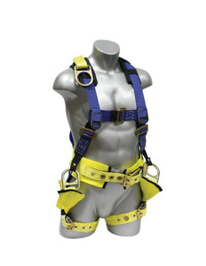 Oil Rigger's Fall Protection Full Body Harness Kit - Front View