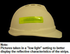 ERB # 19570 Safety Helmet 4 Inch Reflective Stripes - Lime