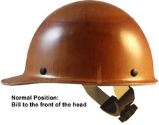MSA SKULLGARD Cap Style Hardhats With SWING Suspension - NATURAL TAN
Normal Position, Bill to the front of head