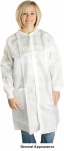 Impact # 1710lc Polypropylene Labcoats 1.25 Ounce No Pocket ~ General Appearance