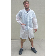 Impact Polypropylene Labcoats 1.25 Ounce Two Pockets ~ General Appearance