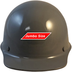 MSA Skullgard (LARGE SHELL) Cap Style Hard Hats with Ratchet Suspension - Gray - Front View