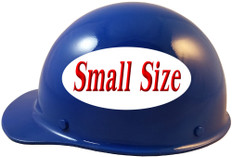 MSA Skullgard (SMALL SIZE) Cap Style Hard Hats with Ratchet Liners - Blue ~ Left Side View