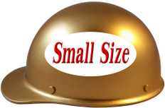 MSA Skullgard (SMALL SIZE) Cap Style Hard Hats with Ratchet Liners - Gold  ~ Left Side View