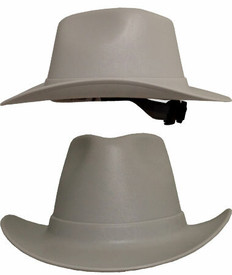 Occunomix Gray Western Cowboy Hard Hats Gray