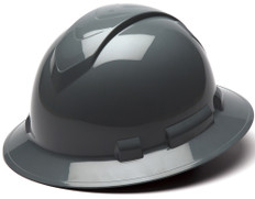 Pyramex #HP54113 RIDGELINE Full Brim Safety Hardhats Slate Gray Pattern ~ Oblique View