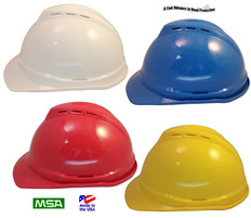 MSA Advance Vented Cap With Ratchet Liners