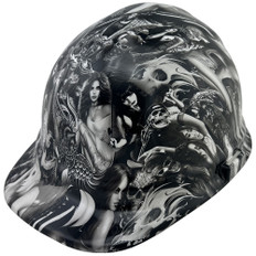 Ghost Rider Girls Cap Style Hydro Dipped Hard Hats
Left Side Oblique View
