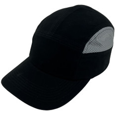 Pyramex #HP50011 Baseball Cap with Bump Cap Insert - Black Color
 Black Left Side Oblique View
