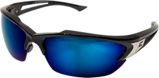 Edge  Khor Safety Eyewear with Blue Mirror Lens ~ Oblique View