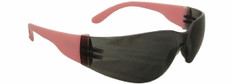 ERB Lucy Pink Safety Eyewear with Smoke Lens ~ Oblique View