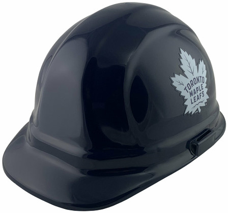 Wincraft Toronto Maple Leafs Safety Helmets ~ Oblique View 