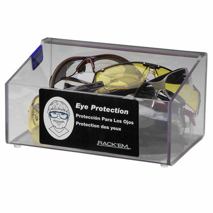 Rack Em # RE5137-EP 60-Pair Protective Earplug Holders No Lid, Clear