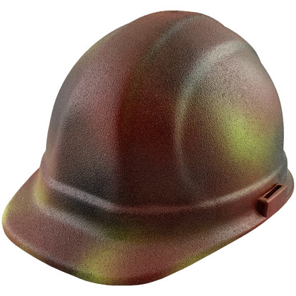 ERB Omega II Cap Style Safety Hardhats With Pin-Lock Liners - Paintball Camo ~ Oblique View