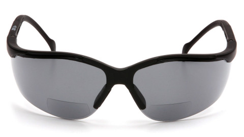 Pyramex Venture II Readers Safety Eyewear with 2.5 Smoke Lens ~ Front View