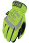 Mechanix # SFF-91 Fast Fit Gloves (Pair) - Hi-Viz Yellow ~ Back View