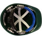 ERB  Omega II Cap Style Safety Hardhats With Pin-Lock Liners - Green
Pin-Lock Suspension Detail