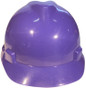 MSA V-Gard Cap Style Safety Hardhats with Staz-On Liners - Purple ~ Front View