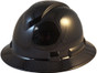 Pyramex  RIDGELINE Full Brim Safety Hardhats Shiny Black Graphite Pattern - 6 Point Liners
Oblique View