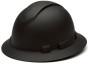 HP56000 RIDGELINE Full Brim Safety Hardhats - 6 Point RATCHET Liners - Black Graphite Pattern