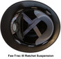 MSA V-Gard Full Brim Safety Hardhats with Fas-Trac III Liners - Black ~Typical  Fas-Trac III   Suspension Detail