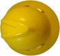 MSA V-Gard Full Brim Safety Hardhats with Fas-Trac III Liners - Yellow ~ Top View