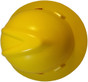 MSA V-Gard Full Brim Safety Hardhats with One-Touch Liners - Yellow ~ Top View