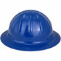 Skull Bucket #SBF-BL20064 Aluminum Full Brim Safety Hardhats with Ratchet Liners - Blue