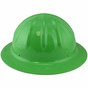 Skull Bucket #SBF-HVG30447 Aluminum Full Brim Safety Hardhats with Ratchet Liners - Hi Viz Green