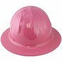 Skull Bucket #SBF-P30344 Aluminum Full Brim Safety Hardhats with Ratchet Liners - Pink