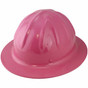 Skull Bucket #SBF-P30344 Aluminum Full Brim Safety Hardhats with Ratchet Liners - Pink