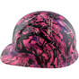 Muddy Girl Pink Camo Hydrographic CAP STYLE Hardhats - Ratchet Suspension ~ Left Side View