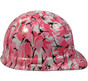 Pink Camo Hydrographic CAP STYLE Hardhats - Ratchet Suspension ~ Right Side View