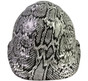 Snakeskin White Hydrographic CAP STYLE Hardhats - Ratchet Suspension ~ Front View