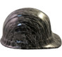 Silver Flame Hydrographic CAP STYLE Hardhats - Ratchet Suspension ~ Side View