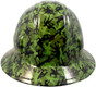 Army Men Green Hydrographic FULL BRIM Hardhats - Ratchet Liner ~ Front View