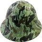 Bootie Girl Light Green Hydrographic FULL BRIM Hardhats - Ratchet Liner ~ Front View