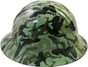 Bootie Girl Light Green Hydrographic FULL BRIM Hardhats - Ratchet Liner ~ Right Side View