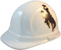 Wincraft NCAA Wyoming University Cowboys Safety Helmets ~ Oblique View