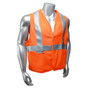 Radians Arc Flame Resistant Orange Class 2 Vest with Silver stripes - Velcro Front Closure ~ Front View in Daylight