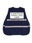 Blue Incident Command Work Vests with Silver Stripes ~ Back View
