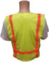 Iron Horse Surveyors Lime Mesh Work Vests with Orange Stripes ~ Back View